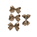 SET  GANCHO LAZO  COLOR TIERRA X4