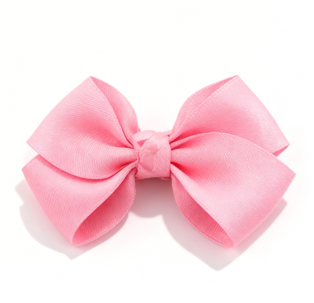 SET GANCHO LAZO ROSADO CON BRILLO X4