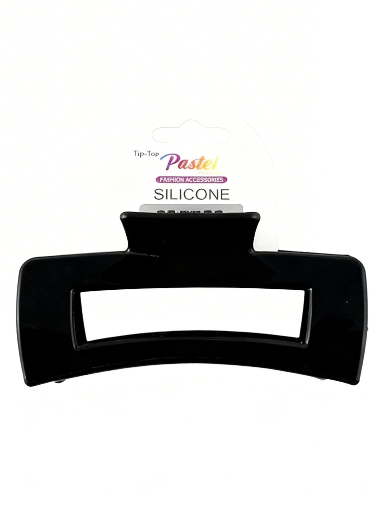 GANCHETA NEGRA 10CM CUADRADA SILICON