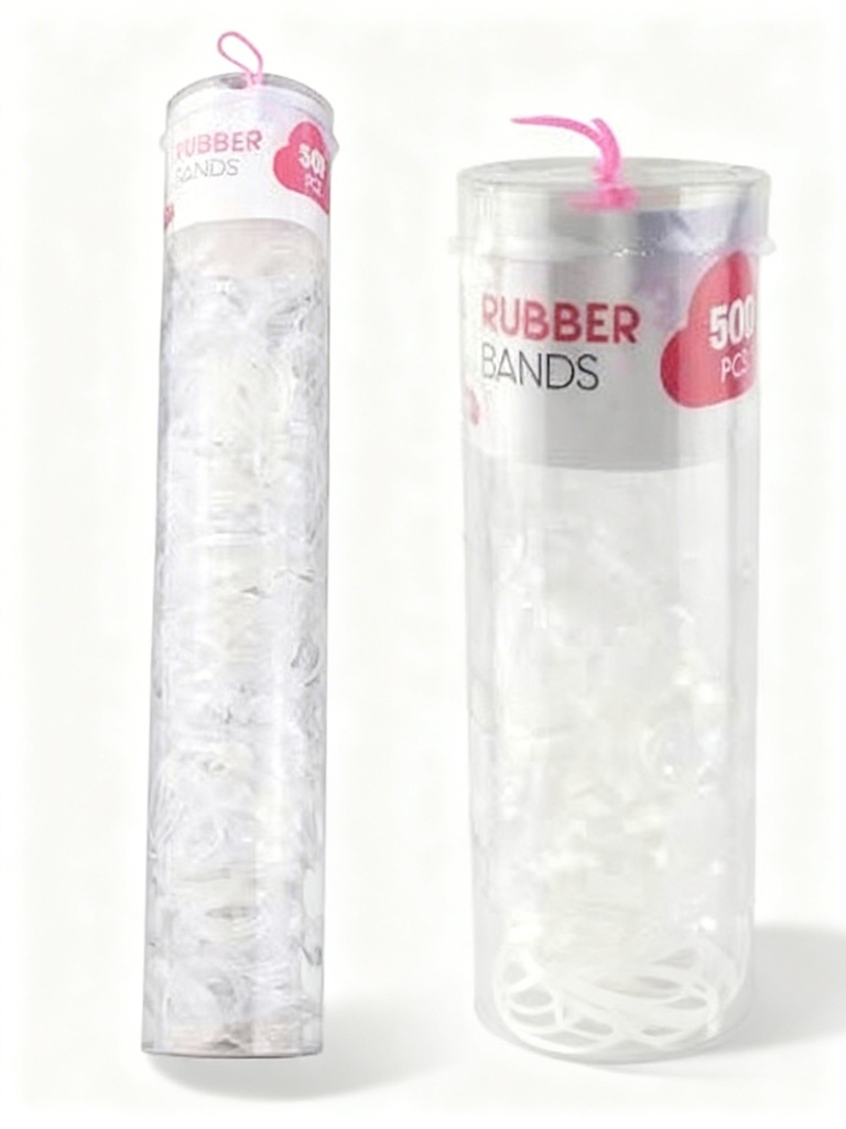 LIGAS GRUESA TRANSPARENTE X500