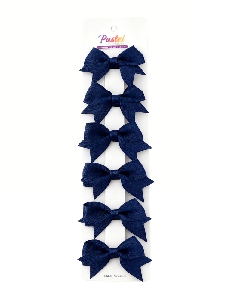 SET GANCHO LAZO AZUL MARINO X 6