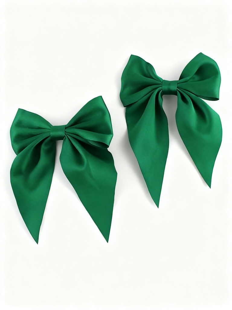 GANCHO LAZO 8CM COQUETTE COLOR SATINADO X2