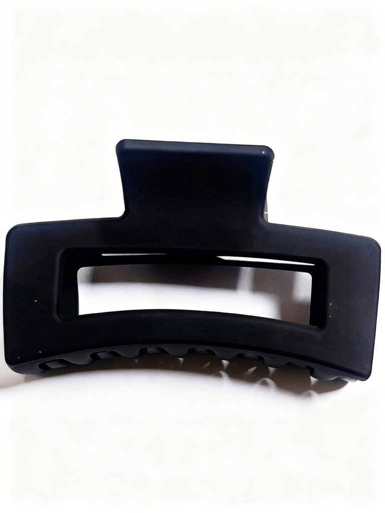 GANCHETA CUADADA 9CM NEGRA MATE