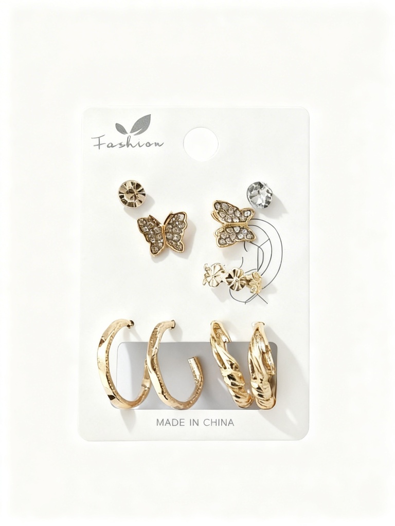 SET ARGOLLA TOPITO MARIPOSA X5