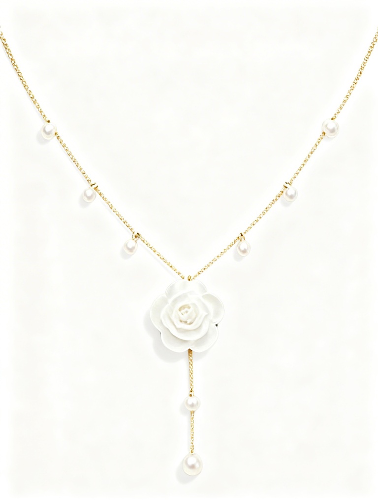 COLLAR PERLA ROSA