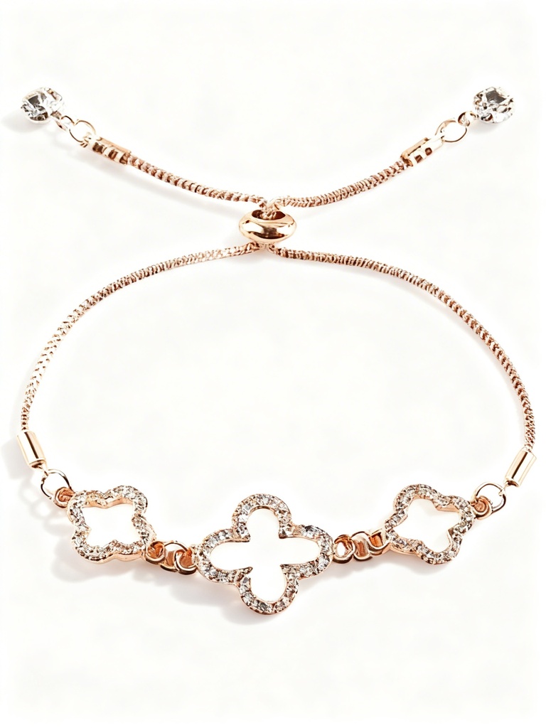 PULSERA TREBOL BRILLANTE