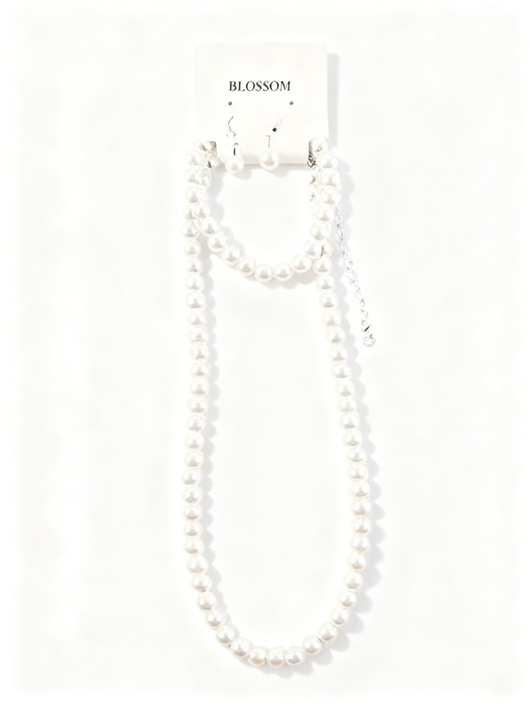 SET COLLAR Y PULSERA PERLA