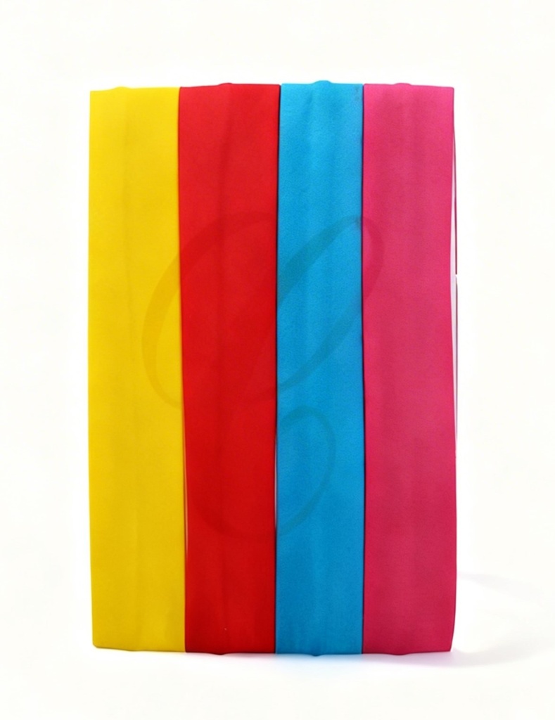 BANDANA 9CM COLOR LISA X4