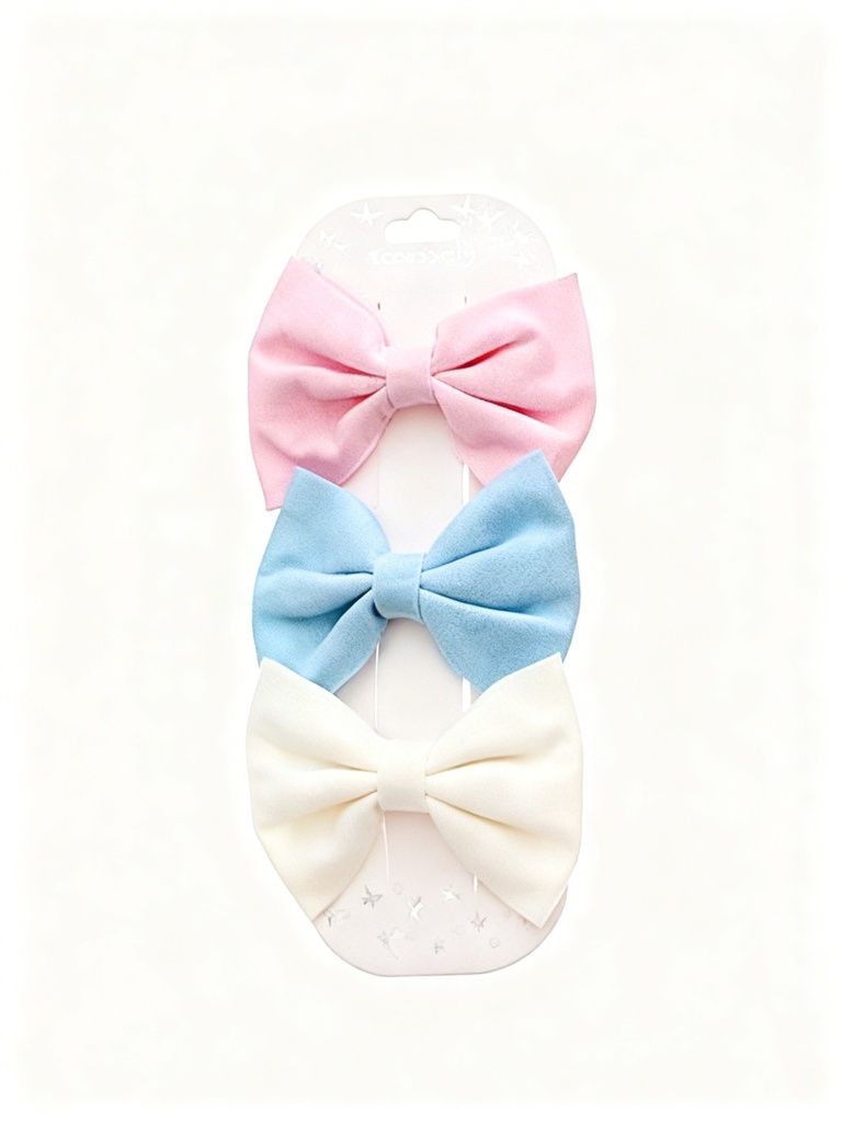 SET GANCHO LAZO COLOR PASTEL X3