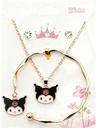 SET COLLAR Y PULSERA KUROMI
