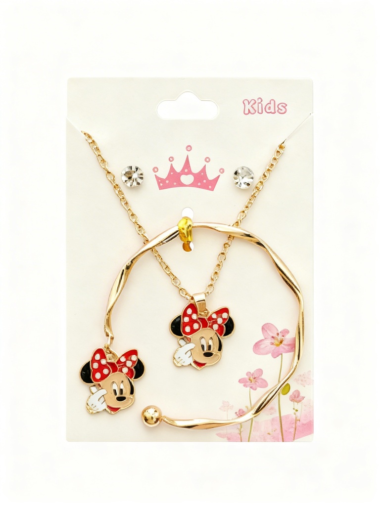 SET COLLAR Y PULSERA MICKEY