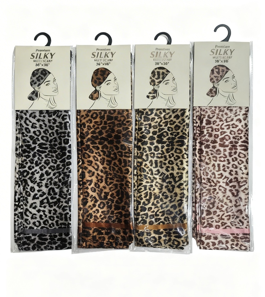 PAÑOLETA SEDA ANIMAL PRINT 90X90CM 