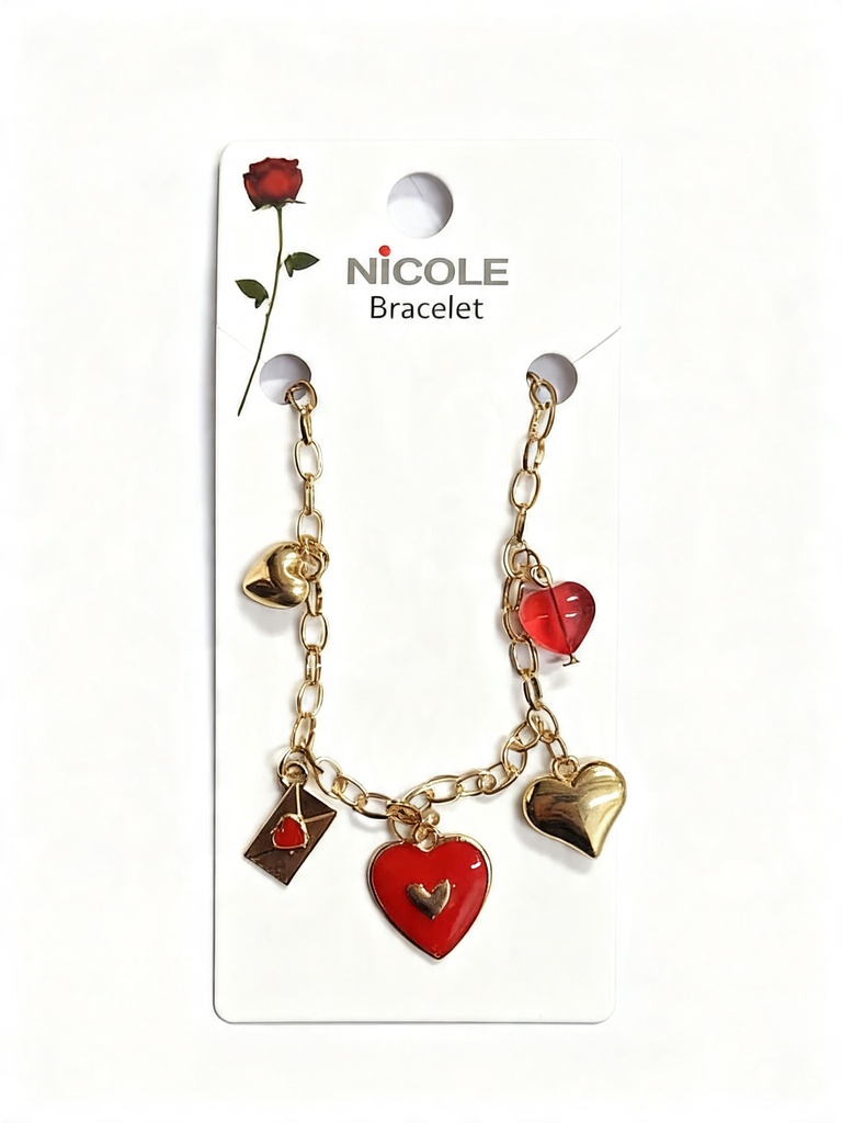PULSERA CADENA CORAZON