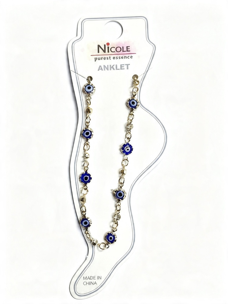 TOBILLERA CADENA OJO TURCO