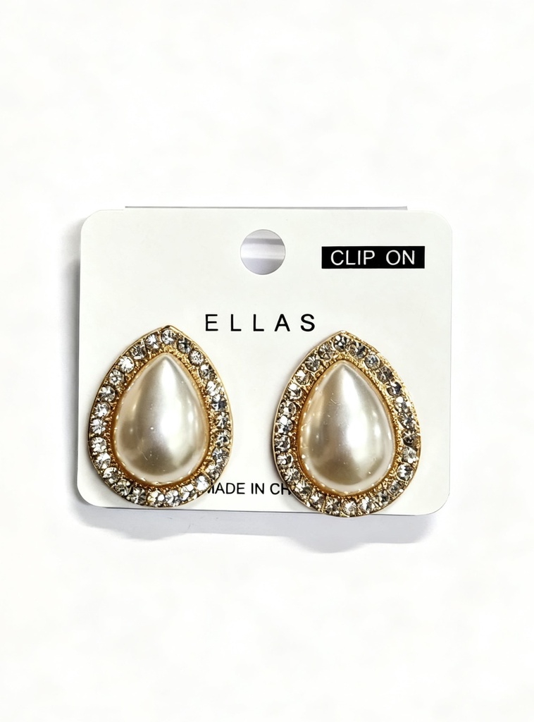 ZARCILLO CLIP GOTA PERLA
