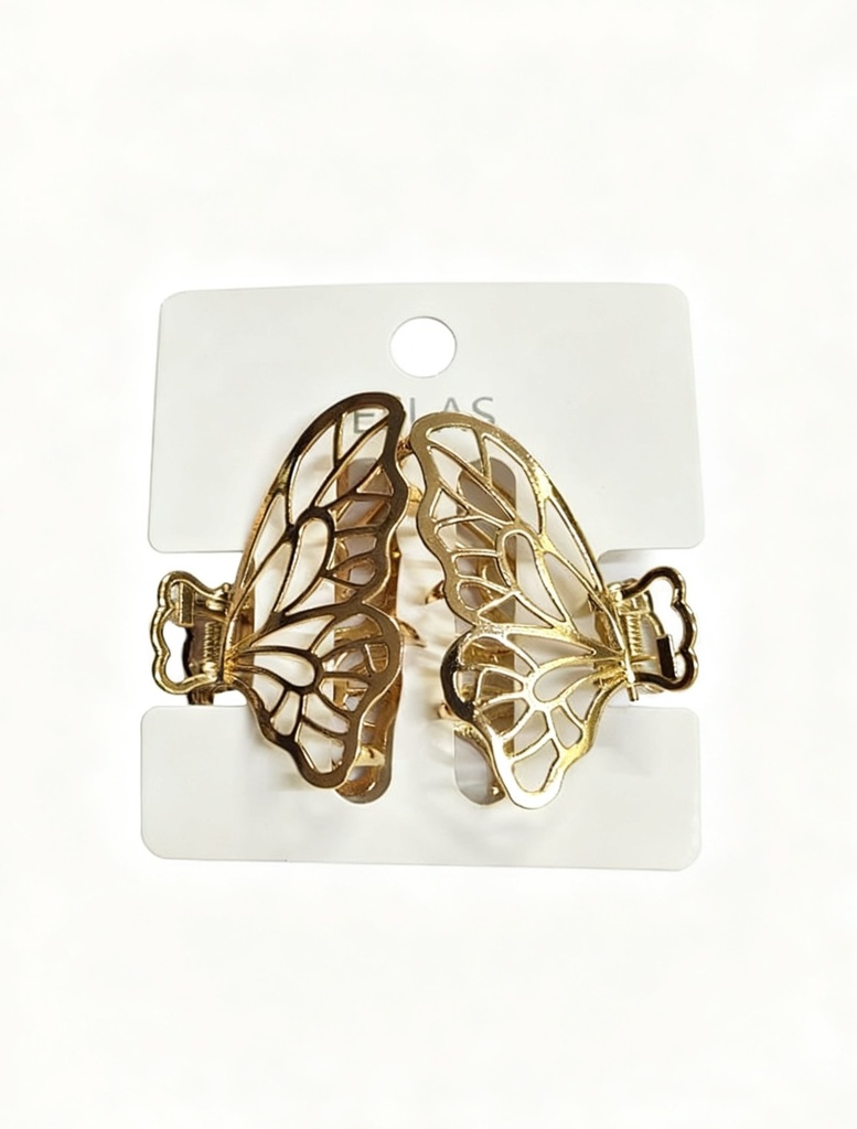 GANCHETA METAL MARIPOSA X2