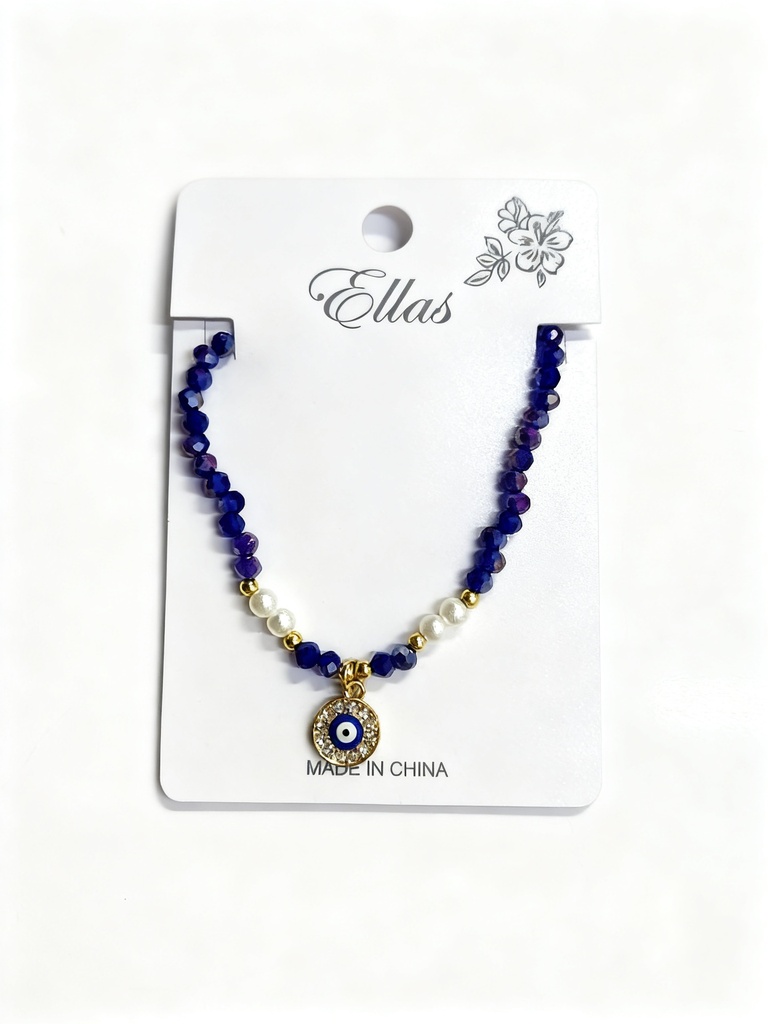 PULSERA CRISTAL OJO TURCO