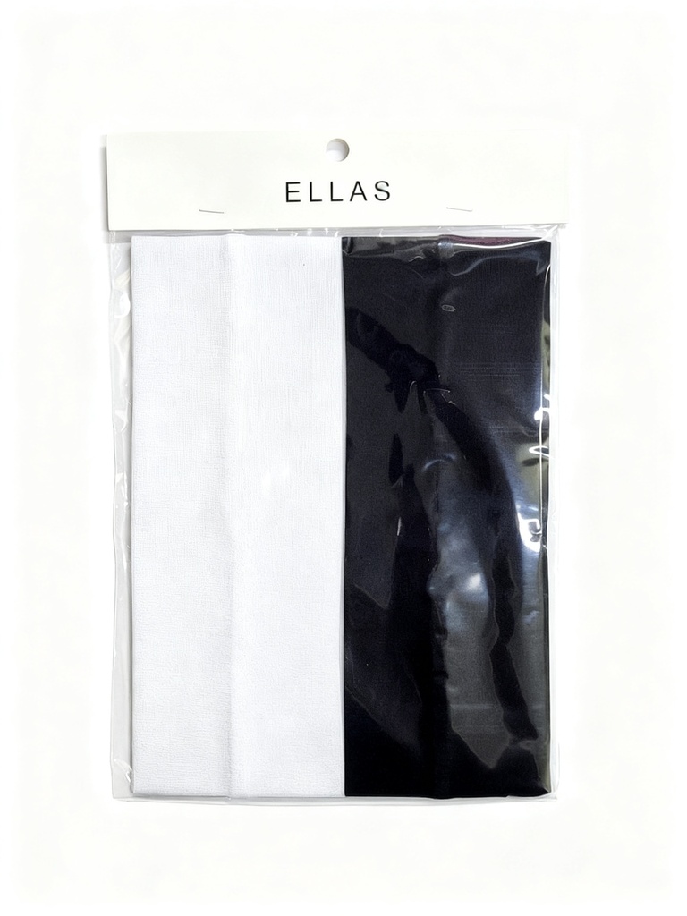 BANDANA BLANCA NEGRA 8CM X2