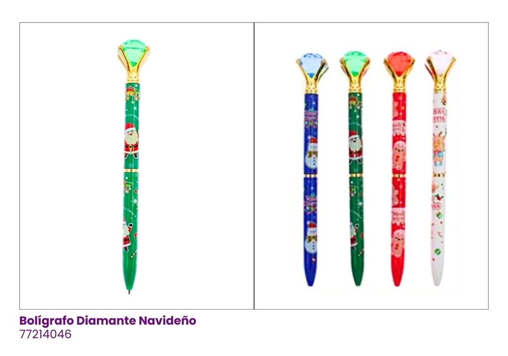 [77214046] BOLIGRAFO DIAMANTE NAVIDAD
