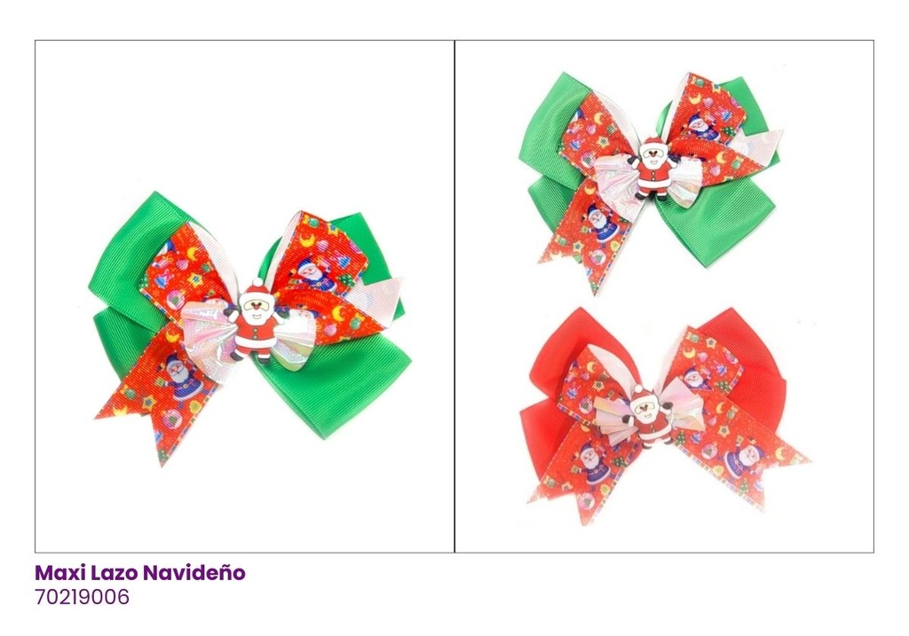 [70219006] MAXI LAZO NAVIDAD SANTA