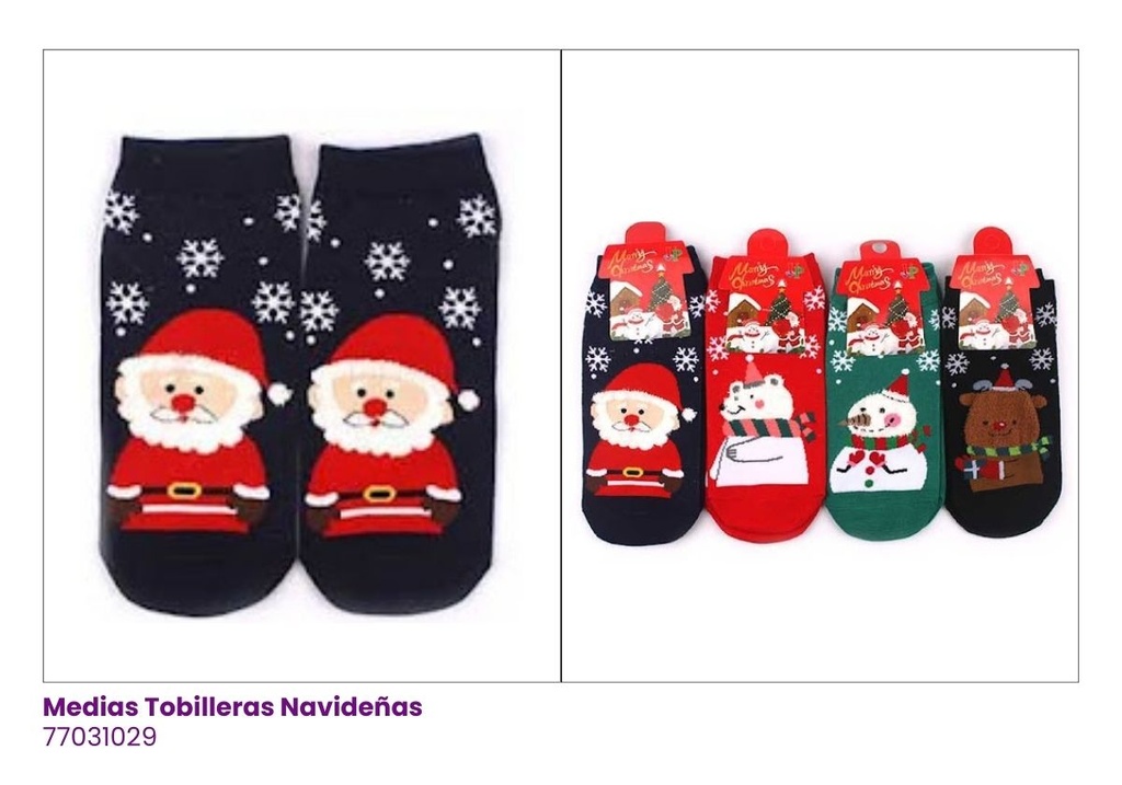 [77031029] MEDIAS TOBILLERAS NAVIDEÑAS