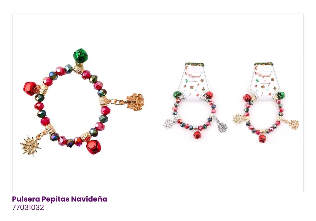 [77031032] PULSERAS NAVIDEÑA BOTA
