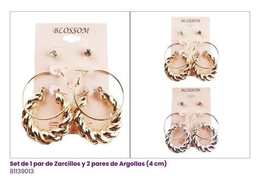 [81139013] ARGOLLAS SET DE 3 FANTASIA
