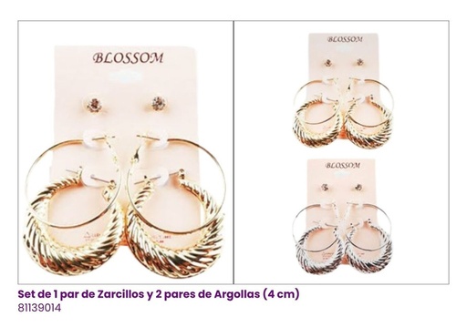 [81139014] ARGOLLAS SET DE 3 FANTASIA