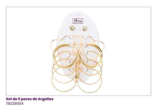 [CR2884G] ARGOLLAS SET DE 5
