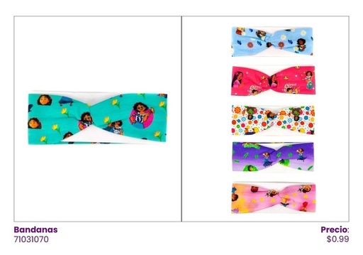 [71031070] BANDANAS ENCANTO PARA NIÑAS