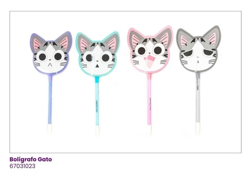 [67031023] BOLIGRAFOS ACRILICO GATO
