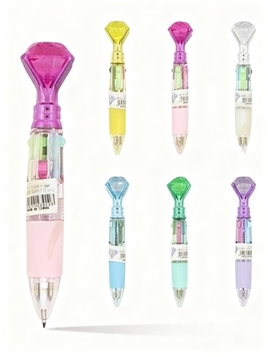 [80214041] BOLIGRAFOS MULTICOLOR DIAMANTE