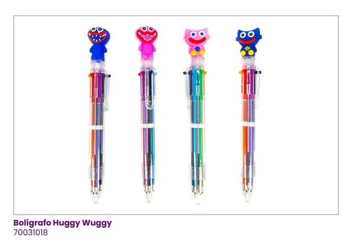 [70031018] BOLIGRAFOS MULTICOLOR HUGGY WUGGY