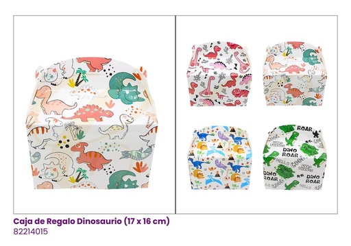 [SBX-0179] CAJAS DE REGALO DINOSAURIO (17x16x9.6 cm)