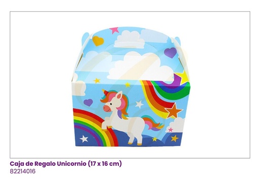 [SBX-0178] CAJAS DE REGALO UNICORNIO (17x16x9.6 cm)