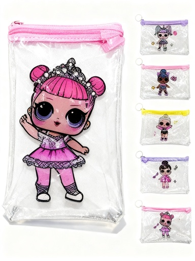 [56214052] CARTUCHERAS KIDS TRANSPARENTES LOL