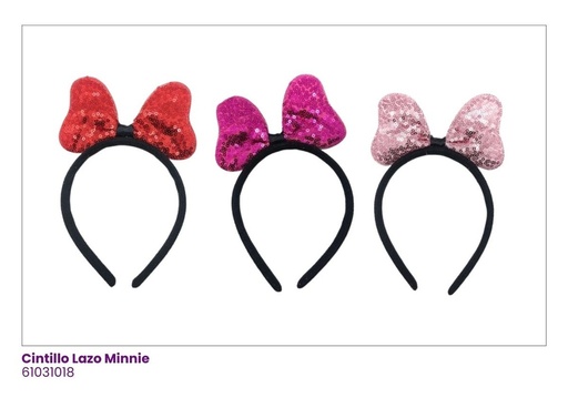 [61031018] CINTILLOS LAZOS MINNIE LENTEJUELAS