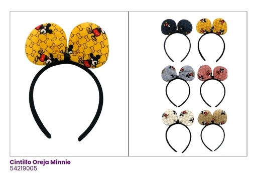 [54219005] CINTILLOS OREJAS MICKEY MOUSE ESTAMPADAS