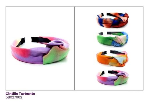 [58027002] CINTILLOS TURBANTE TYE DYE