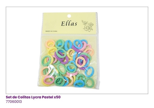 [77060013] COLAS COLORES PASTELES PAQUETE DE 50