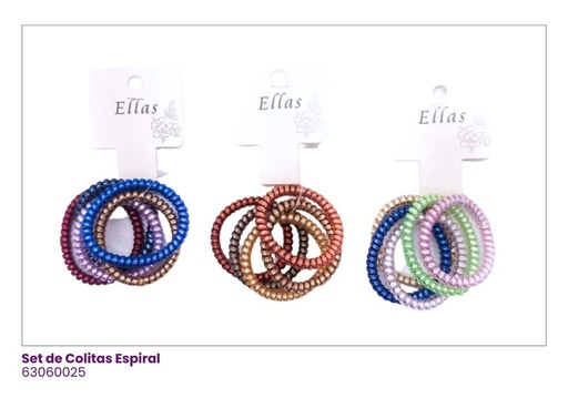 [63060025] COLAS ESPIRAL COLORES SET DE 5
