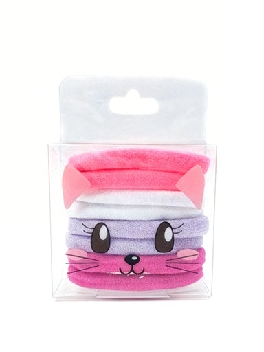 [74027004] COLAS LYCRA ROSADO SET DE 8