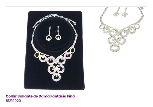 [81219020] COLLARES BRILLANTE DE DAMA STRASS
