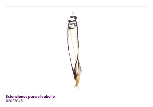 [62027045] EXTENSIONES CABELLO TIC TAC SET DE 4 MARRON