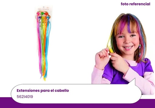 [56214019] EXTENSIONES COLORES SET DE 6