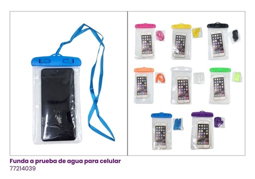 [RNT-0771R] FUNDA A PRUEBA DE AGUA PARA CELULAR
