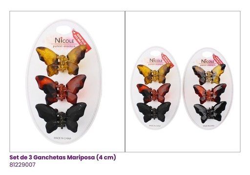 [81229007] GANCHETAS CAREY SET DE 3
