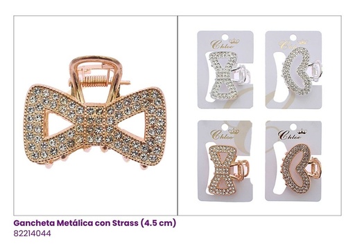 [RCP-0500GS] GANCHETAS METALICA STRASS