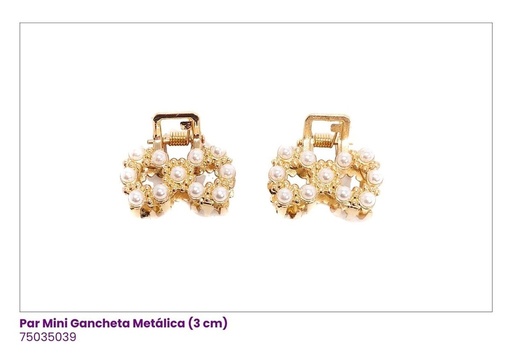 [75035039] GANCHETAS METALICAS MINI SET DE 2 LAZOS PAR