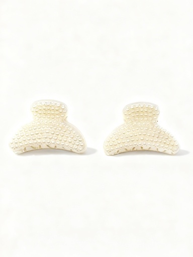 [76028009] GANCHETAS PERLAS MINI OVALO SET DE 2 PAR